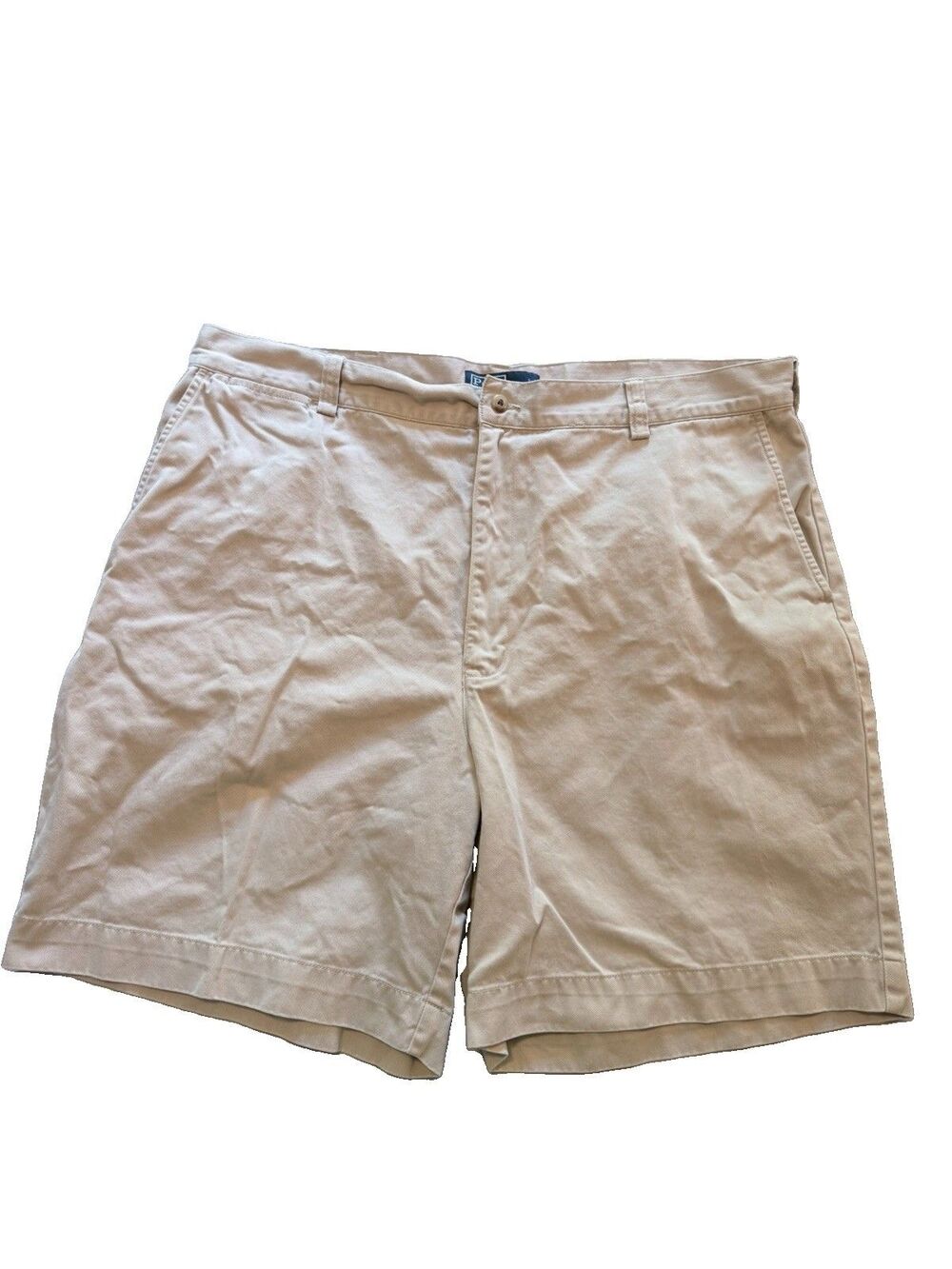 Polo Ralph Lauren Philip Short Mens 40 Khaki Classic Chino Flat Front 8” Inseam